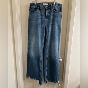Free people wide leg jeans, size 27